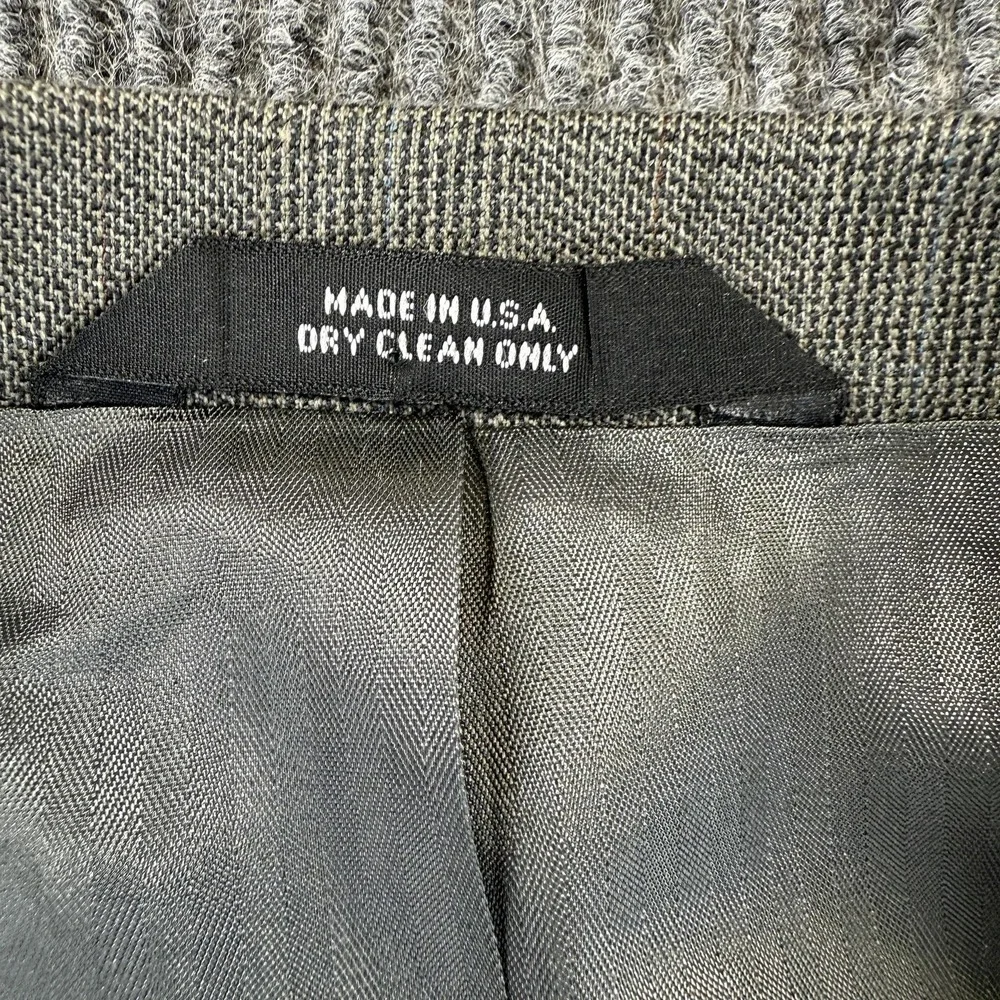 Haggar Black Label Blazer Mens 44L Gray Two Button Wool Blend Sport‎ Coat USA